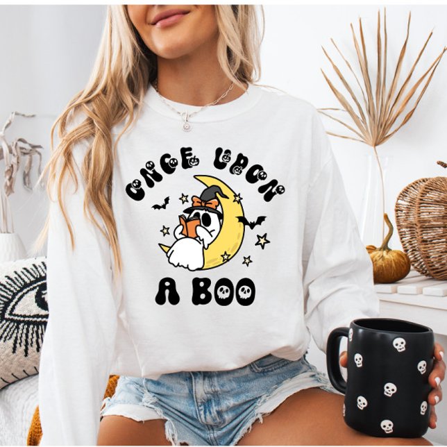 Sudadera Fantasma galardonada una vez con un boo Halloween (Subido por el creador)