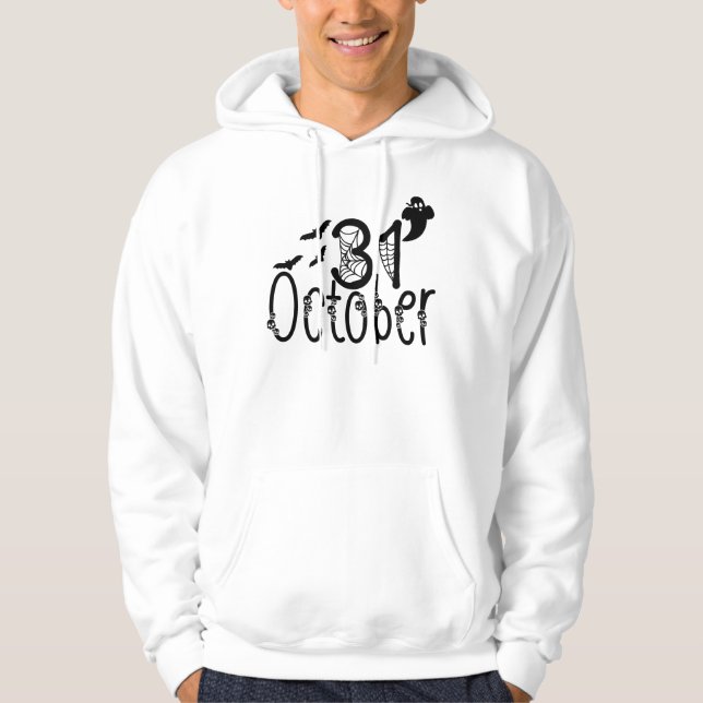 Sudadera Fantasma Halloween 31 de octubre (Anverso)