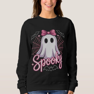 Sudadera Fantasma Lindo Halloween Mujeres Estética Pastel K
