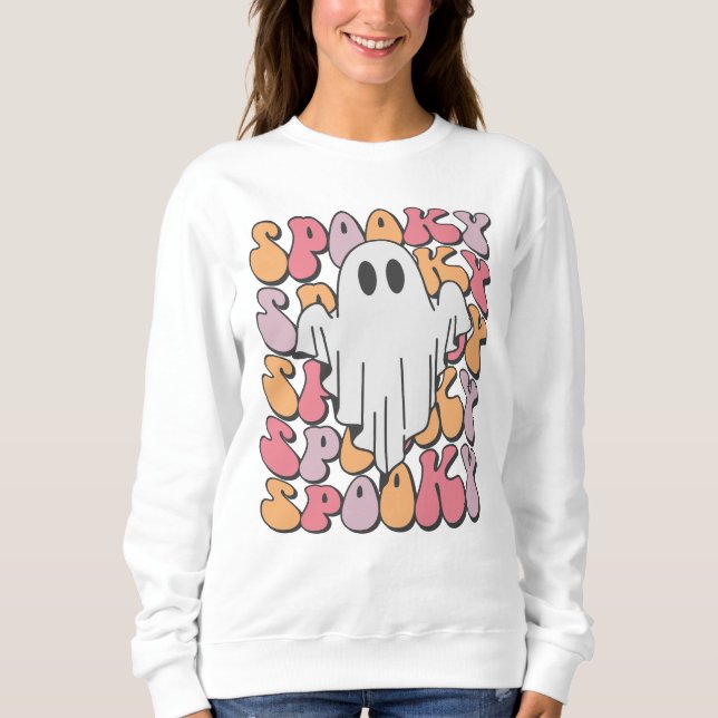 Sudadera Fantasma retro fantasmal (Anverso)