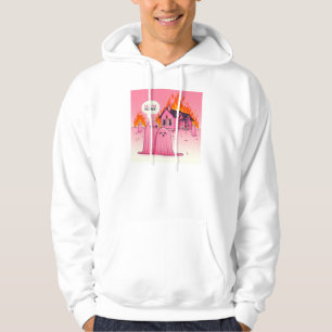 Sudadera Fantasma Rosa Cuta: ¡Abrazarme! :( (hombre blanco