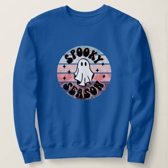 Sudadera Fantasma Temporada de Fantasma Halloween Vibes Gir (Anverso del diseño)