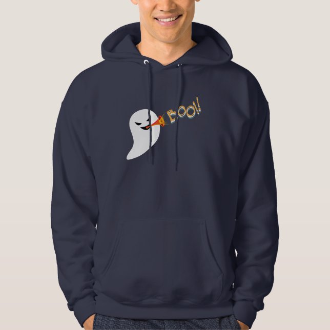 Sudadera Fantasma tocando y cantando boo (Anverso)