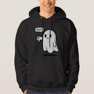 Sudadera Fantasma Triste que Dice “¿Bu?” Estampa Frontal Di