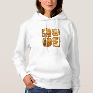 Sudadera Fantasma y Gato Adorables en la Temporada de Otoño