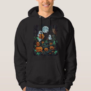 Sudadera Fantasmagóricos murciélagos luna llena búhos calab