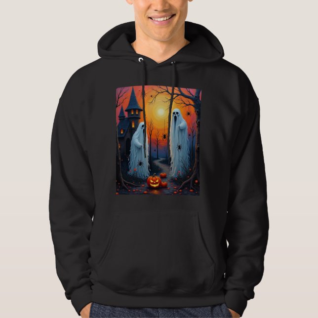 Sudadera fantasmas espeluznantes de Halloween (Anverso)