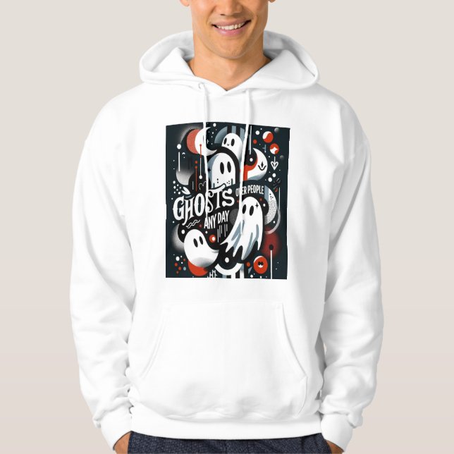 Sudadera "Fantasmas Sobre La Gente Cualquier Día" Camiseta  (Anverso)