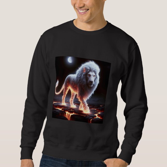 Sudadera Fantasy Cute Flames León de humo (Anverso)
