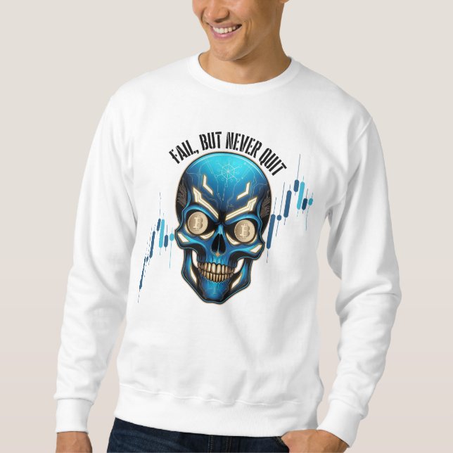 Sudadera Fantasy Design | Crypto Btc | Motivation | Blue (Anverso)
