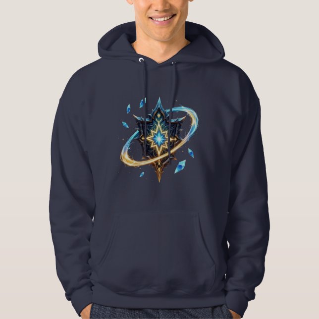 Sudadera Fantasy Emblem with Floating Blades – Magical Ener (Anverso)