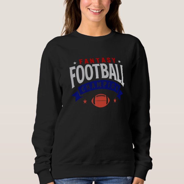Sudadera Fantasy Football Champion Red White And Blue (Anverso)
