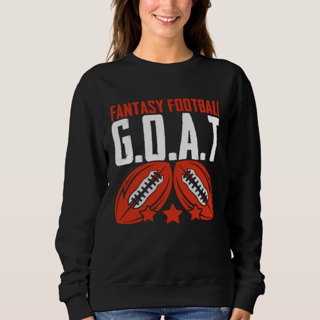 Sudadera Fantasy Football Goat  Football Player Fantasy Foo (Anverso)