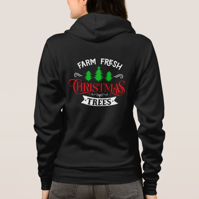 Sudadera Farm Fresh Christmas Trees Design-54390 (Reverso)
