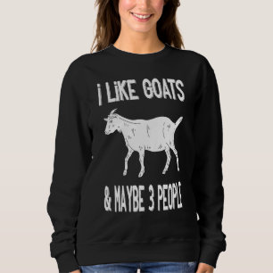 Sudadera Farm Introvert - Me Gustan Las Cabras Quizá 3 Pers