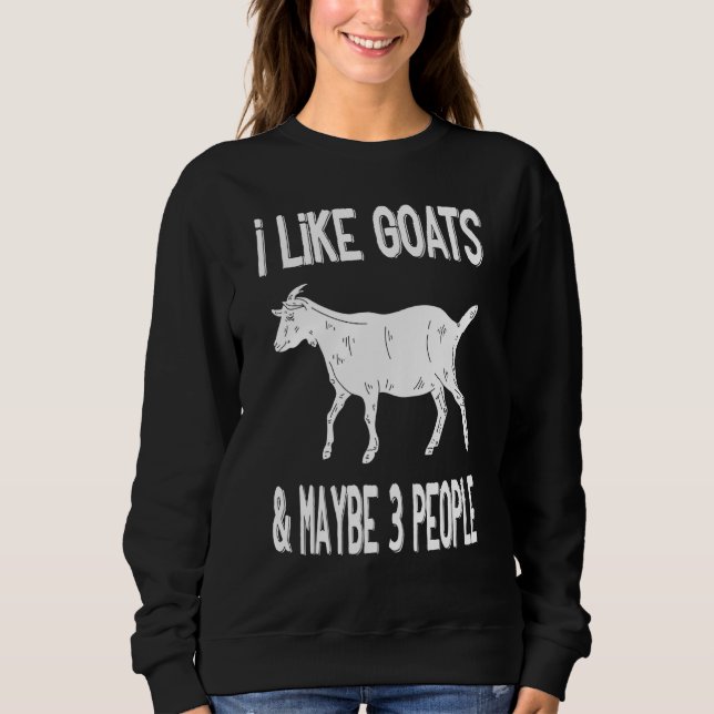 Sudadera Farm Introvert - Me Gustan Las Cabras Quizá 3 Pers (Anverso)