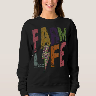 Sudadera Farm Life Retro Hello Otoño Otoño Thanksgiving Hap