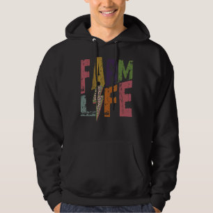 Sudadera Farm Life Retro Hello Otoño Otoño Thanksgiving Hap