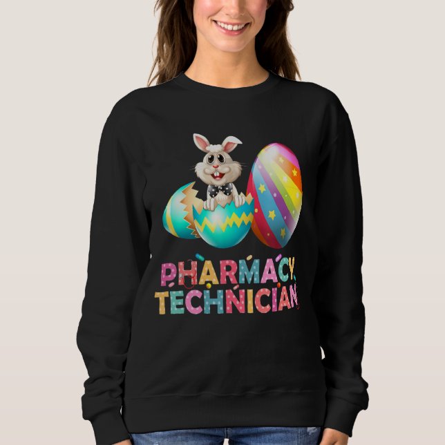 Sudadera Farmacéutico Bunny Pharmacist Happy Easter (Anverso)