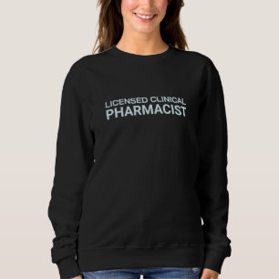 Sudadera Farmacéutico Clínico Licenciado Diseño Moderno