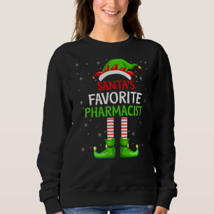 Sudadera Farmacéutico Lover Xmas Pajama Elf Santa Farmacéut