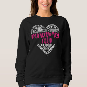 Sudadera Farmacy Tech Words Heart Rn Nurse Life Nurse Week