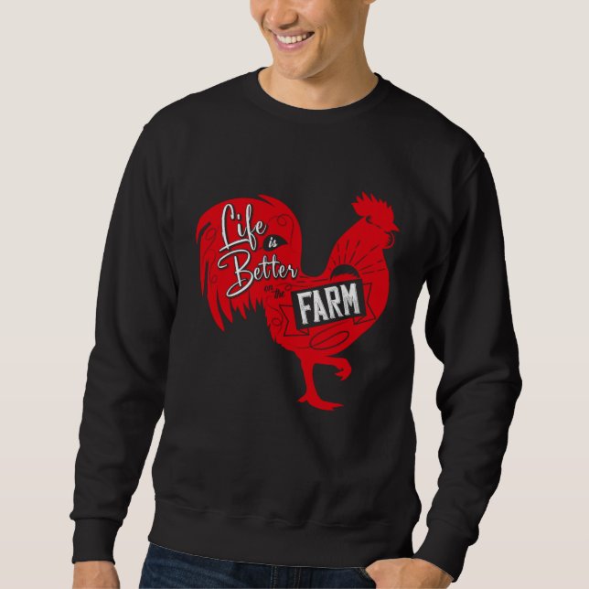 Sudadera Farmer  On The Farm  Rooster (Anverso)