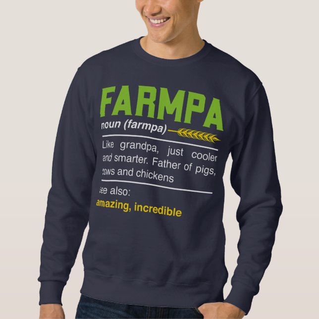 Sudadera Farmpa Graciosa Agricultura Granjero Definición Ab (Anverso)