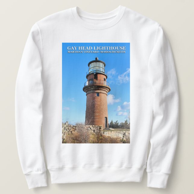Sudadera Faro de cabeza gay, MAMÁES de viña de Martha (Anverso del diseño)