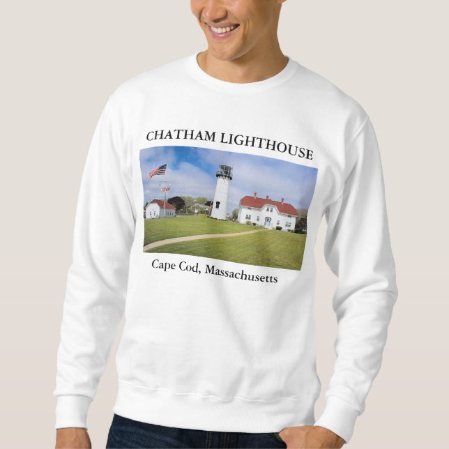 Sudadera Faro de Chatham, Cape Cod Massachusetts (Anverso)