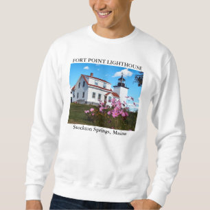 Sudadera Faro de Fort Point, Stockton Springs Maine