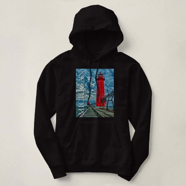 Sudadera Faro de Grand Haven | Michigan (Diseño del anverso)