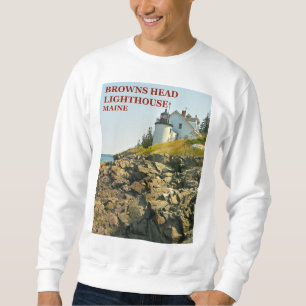 Sudadera Faro de la cabeza Browns, Vinalhaven Maine Sweatsh