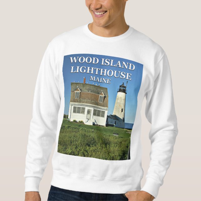 Sudadera Faro de la Isla de la Madera, Maine Sweatshirt (Anverso)