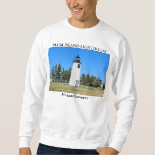 Sudadera Faro de la isla del ciruelo, Massachusetts