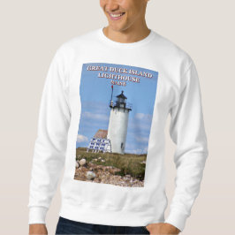 Sudadera Faro de la Isla del Pato Grande, Maine