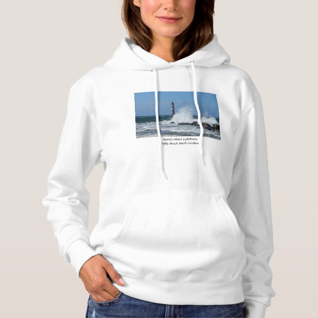 Sudadera Faro de Morris Island Splash (Anverso)
