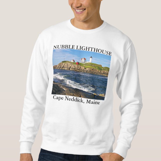 Sudadera Faro de Nubble, Cabo Neddick Maine (Anverso)