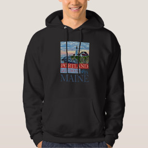Sudadera Faro de Portland Maine 1875