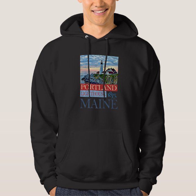 Sudadera Faro de Portland Maine 1875 (Anverso)