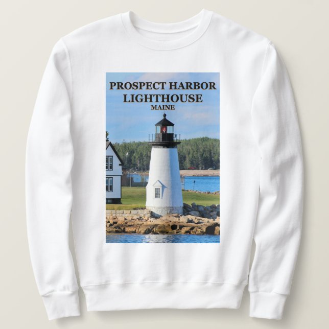 Sudadera Faro de Prospect Harbor, Maine Sweatshirt (Anverso del diseño)