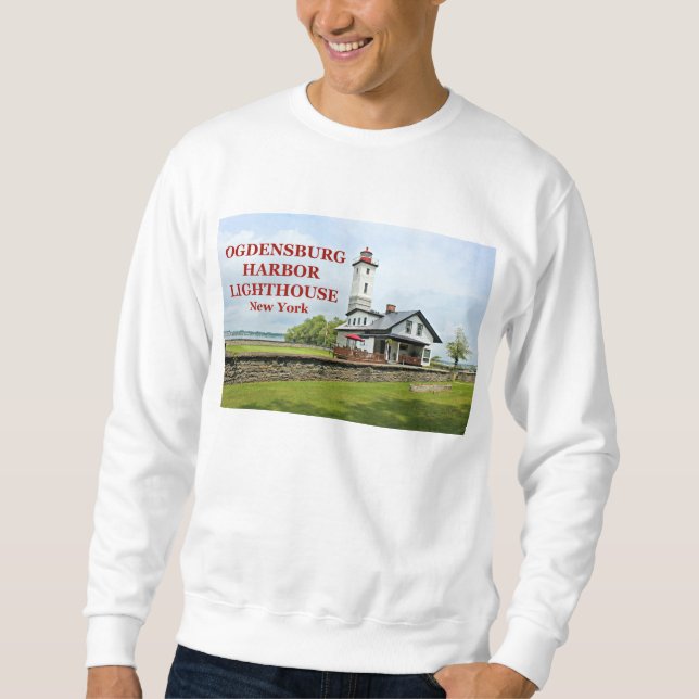 Sudadera Faro del puerto de Ogdensburg, Nueva York (Anverso)