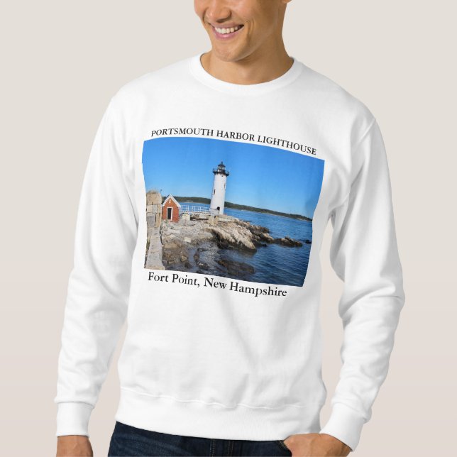 Sudadera Faro del puerto de Portsmouth, New Hampshire (Anverso)
