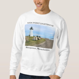 Sudadera Faro del punto de Neds, Mattapoisett Massachusetts