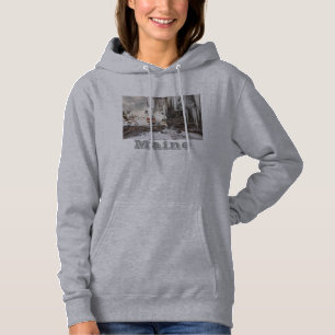 Sudadera Faro del punto de Pemaquid en la costa de Maine