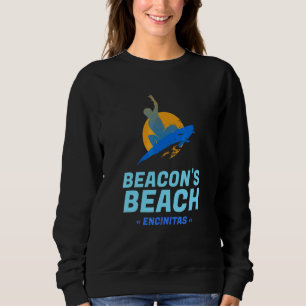 Sudadera Faro del surfista al atardecer Playa Encinitas Cal
