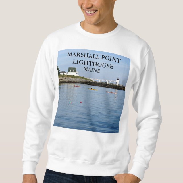 Sudadera Faro Marshall Point, Port Clyde Maine (Anverso)