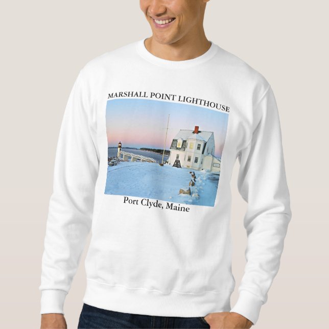 Sudadera Faro Marshall Point, Port Clyde Maine (Anverso)
