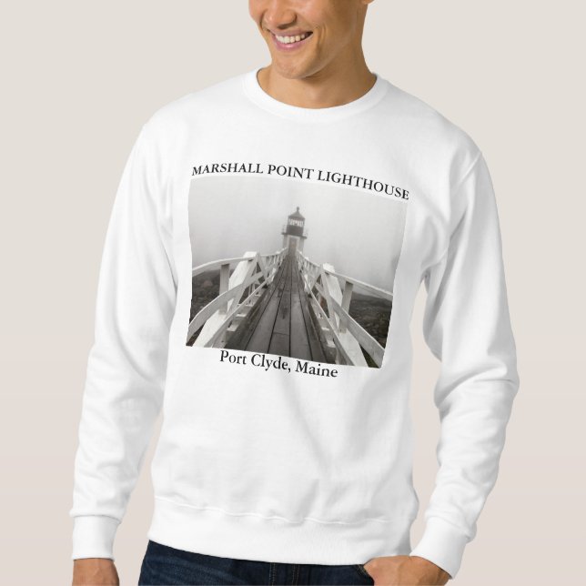 Sudadera Faro Marshall Point, Port Clyde Maine (Anverso)