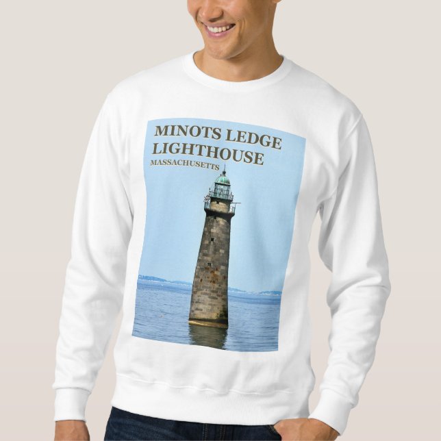 Sudadera Faro Minots Ledge, Cohassett Massachusetts (Anverso)